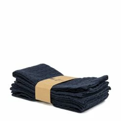 Salt & Pepper Salt & Pepper Arlo Set Of 4 Napkin Waffle Carbon