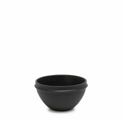 Salt & Pepper Salt & Pepper Plisset Rice Bowl 12x7cm Black