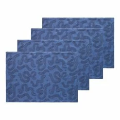 Ecology Freehand Set Of 4 Placemats Blue