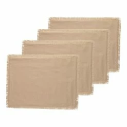 Ecology Fray Set Of 4 Placemats Apricot
