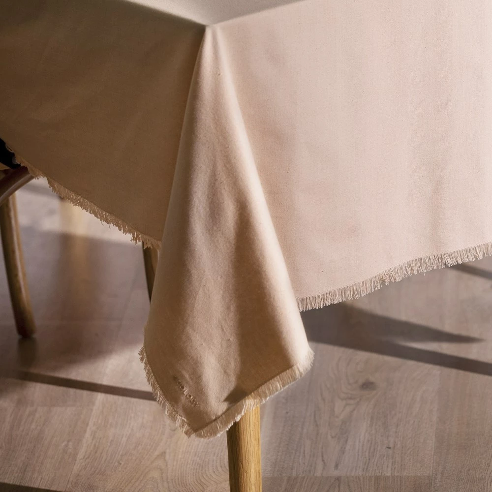 Ecology Fray Tablecloth Apricot - Image 3