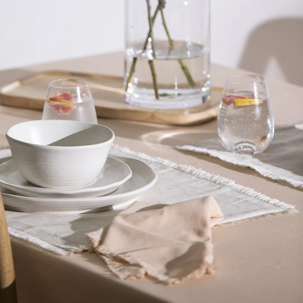 Ecology Fray Tablecloth Apricot - Image 5