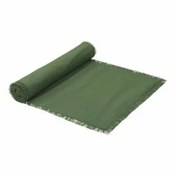 Ecology Fray Runner 35x180cm Dill