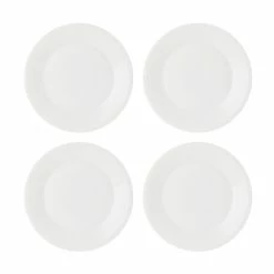 Royal Doulton 1815 Pure Set Of 4 Side Plates 23cm White