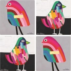 Lilli Rock Laurant & Toto Set Of 4 Coasters