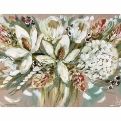 Lilli Rock Magnolia & Banksia Set Of 4 Hardback Placemats