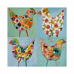 Thirstystone Anna Blatman 4-Piece Dolomite Birdies Coaster Set