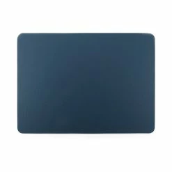 Ziczac Togo Faux Leather Placemat 45 X 30cm Blue