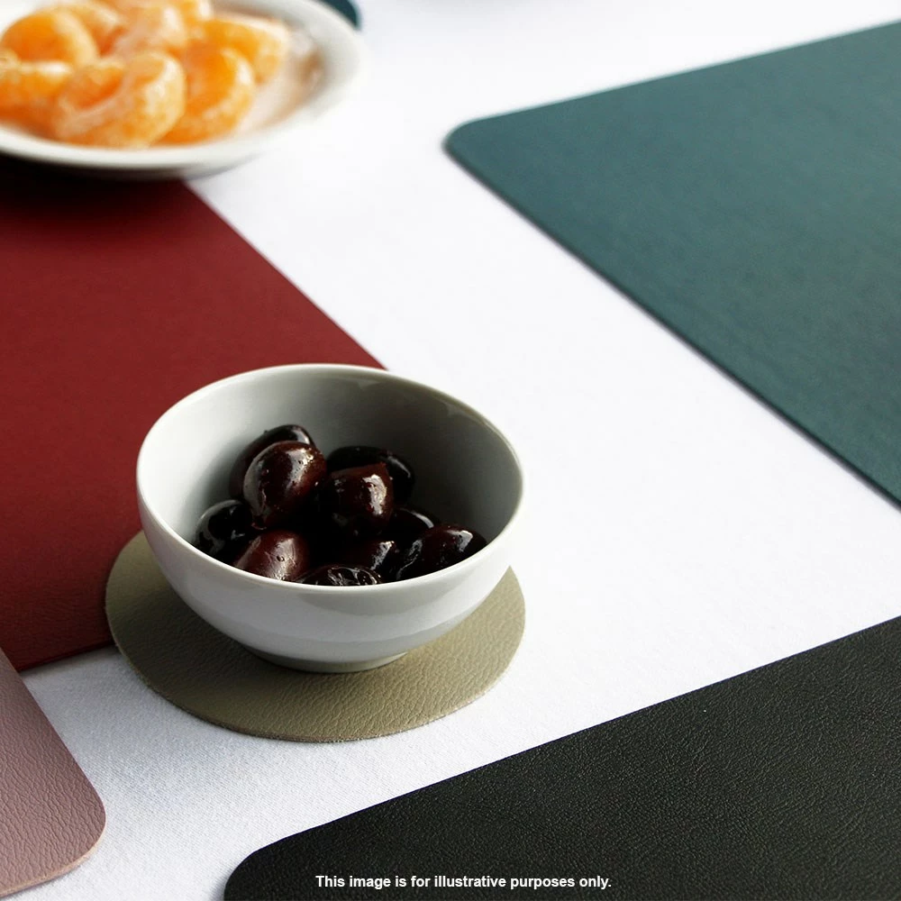 Ziczac Togo Faux Leather Placemat 45 X 30cm Blue - Image 4