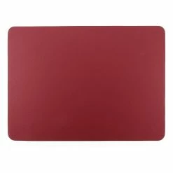 Ziczac Togo Faux Leather Placemat 45 X 30cm Red