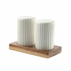 Alex Liddy Harley II Salt And Pepper Shakers With Tray White